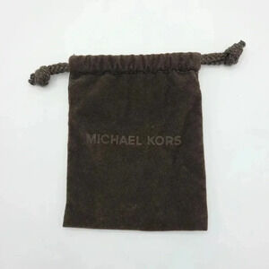 Michael Kors Drawstring Jewelry Watch Dust Bag Brown Small